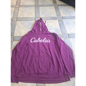Cabela's Hoodie, Women's Size 2XL, Purple, Long Sleeve, Pullover